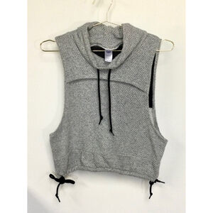 Women's Te Verde Gray Sleeveless Hoodie Size S